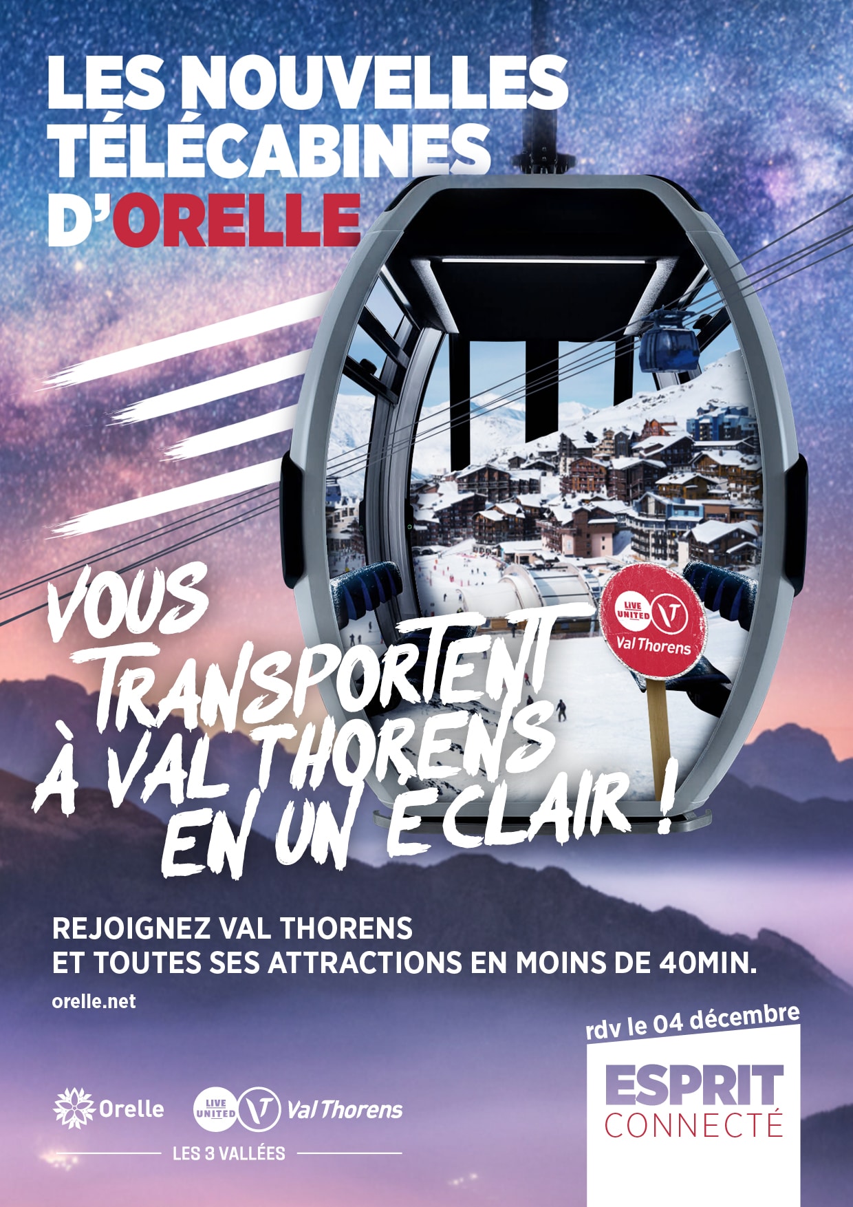 Affiche promotionnelle - Orelle / Les 3 Vallées - 2